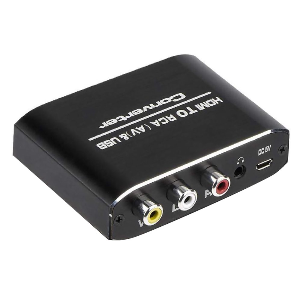 DAGIJIRD 1080P HDMI to RCA Converter AV/CVSB L/R Video Box Support NTSC PAL Output Electronics Accessories