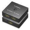 HDMI Switch 4K 120Hz, 4K 144Hz, HDMI Switcher Splitter 2 in 1 Out, Aluminum Shell, Support PS4 PS5, Xbox, Fire Stick, Apple TV, Roku, PC, TV view 1