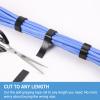 1 in x 30 ft Hook and Loop Roll | Double-Sided Strips, Self-Gripping Straps | Reusable Multi-Purpose Wrap Fasteners for Home, Office, Data Center, and More view 4