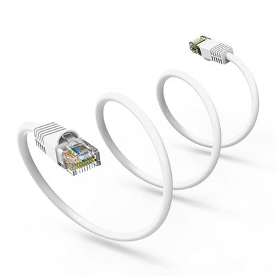 100Ft Cat6 UTP Ethernet Network Booted Cable White