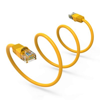 2Ft Cat6 UTP Ethernet Network Booted Cable Yellow