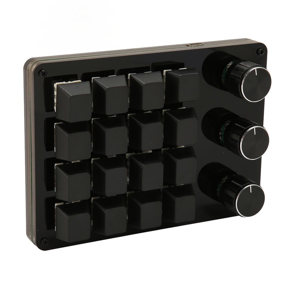 Bewinner 16 Keys Programmable Keypad, Mini Numeric Keypad with Blue Switch, Hot Swappable, Separate Design for Gaming Office Media