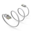 100Ft Cat6 UTP Ethernet Network Booted Cable Gray view 1