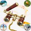 Yourelexit Opera Glasses Binoculars Lorgnette Theater Optical Glasses Mini Compact Lightweight Built-in Foldable Adjustable Handle with Neck Chain Vintage Adults Women Men in Musical Concert Cinema view 2