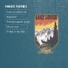 Lantern Press Sticker Lake Louise, Canada, Mountain View and Elk, Distressed, Die Cut Vinyl, (Waterproof Decal for Cars, Water Bottles, Laptops, Coolers), Small view 4