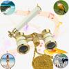 Yourelexit Opera Glasses Binoculars Lorgnette Theater Optical Glasses Mini Compact Lightweight Built-in Foldable Adjustable Handle with Neck Chain Vintage Adults Women Men in Musical Concert Cinema view 2