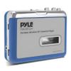 Pyle Cassette Player Bluetooth with Earphone - Tape Player Bluetooth Output to Headphone/Speaker - Includes Earphones - Bluetooth Walkman Cassette Player w/Lid Switcher, AUX Port view 1