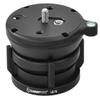 Sunwayfoto Black LB-75 75mm Low Profile Leveling Base for Tripod w Butterfly Lock Collar +/-15 Tilt view 1