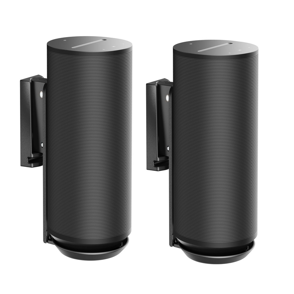 ynVISION.DESIGN Adjustable Wall Mount Compatible with Sonos ERA 100 Speaker - Black 2 Pack (Black, 1 Box of 2 Mounts)