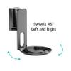 ynVISION.DESIGN Adjustable Wall Mount Compatible with Sonos ERA 100 Speaker - Black 2 Pack (Black, 1 Box of 2 Mounts) view 2