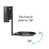 ynVISION.DESIGN Adjustable Wall Mount Compatible with Sonos ERA 100 Speaker - Black 2 Pack (Black, 1 Box of 2 Mounts) view 3