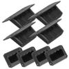 DOITOOL 8pcs Stereo Handle Speaker Handle Cover Speaker Chest Handles Hardware Speaker Handles Recessed Black Handles for Cabinets Handle Replacement Suitcase Abs Cupboard view 1