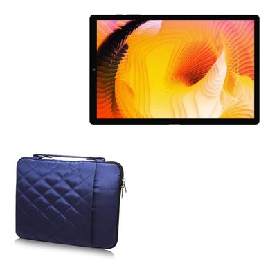 BoxWave Case Compatible with Chuwi HiPad X - Quilted Carrying Bag, Soft Synthetic Leather Cover w/Diamond Design - Navy