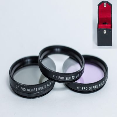 3-PCS HI-DEF UV Polarizer & FLD Filter KIT for Sony FDR-AX40 FDR-AX53