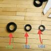 50 Pack Black Miniature 1:32 Car Rubber Tire Modification Diorama Display Model Scene Accessory Part view 2
