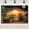 10x6ft Mexican Fiesta Theme Photography Backdrop Rustic Wood House Cactus Carnival Party Decor Baby Shower Birthday Background view 4