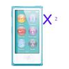 for New iPod Nano 7 8 Case, Crystal Clear Transparent Full Hard Cover Case for Apple iPod Nano 7 7th Gen 8 8th Generation (Green) view 2