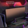 Bewinner Curved Monitor Light Bar 40cm, Asymmetrical Light Source No Glare Blue Light Blocking Stepless Dimming, 3 Color Temperatures Touch Control Type C Powered for 0.6-1.6in Curved Screens view 3