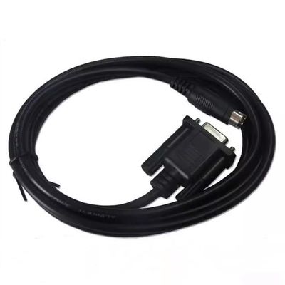 Compatible DP-DVP-CAB0 PLC Communication Cable DP210 Text Display Connection DVP Series Cable Black : 3m