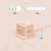Cube Power Strip, FDTEK 4 Widely Spaced Outlet with 3 USB (1 USB C) Flat Plug Power Strips with Long Extension Cords Space Save Compact Portable for Travel Home Office Cruise (Pink) view 2