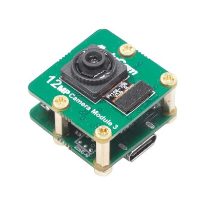 Arducam for Raspberry Pi USB Camera Module 3, IMX708 12MP UVC Camera, with 75(D) Fixed-Focus Stock Lens, Compatible with Windows, Linux, Mac, Android