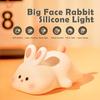 S NMT Cute Rabbit Silicone Night Lights Cartoon Bedroom Lamp for Children's Room Decor, USB Rechargeable Timing Dimming Silicone Sleep Light for Kids, Toddler, Baby view 2