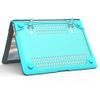 Batianda Heavy Duty Case for Old MacBook Air 13 inch 2017 2015 Model A1466/A1369, Ergonomic Foldable Kickstand (Holds 22lbs) Matte Translucent Shockproof Protective Cover & Keyboard Protector, Blue view 3