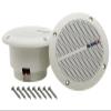 HiQltyla 5.25 Inch Waterproof Marine Boat RV Hot Tub Outdoor Speaker, WEAH-400 25 Watt Dual Cone 2 Way Full Range White Color (Sold as a Pair) view 1