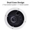 HiQltyla 5.25 Inch Waterproof Marine Boat RV Hot Tub Outdoor Speaker, WEAH-400 25 Watt Dual Cone 2 Way Full Range White Color (Sold as a Pair) view 3
