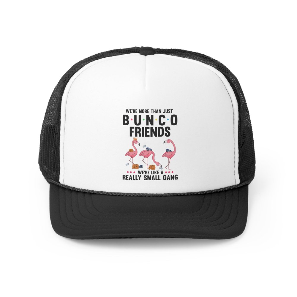 Novelty Nostalgic Old-Fashioned Birding Binoculars Flamingo Pun Trucker Caps Black/One Size