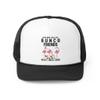Novelty Nostalgic Old-Fashioned Birding Binoculars Flamingo Pun Trucker Caps Black/One Size view 1