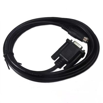 Applicable AK-FX PLC Communication Cable Display Touch Panel SA SK AK Series Connecting FX Series Cable Black Length : 5 Meter
