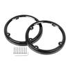 YDLMT 2 Pcs Black Motorcycle Rear Tour Pak Speaker Trim Bezels for Harley Touring Street Glide Road Glide Electra Glide Ultra Classic Ultra Limited 1996-2013 view 1