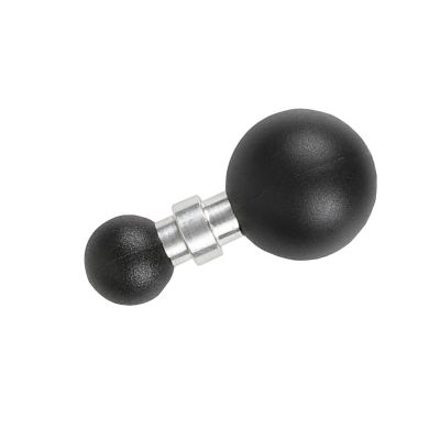 MOOKEENONE Rubber + Metal Ball Head Mount, 25mm Aluminum Ball Adapter Compatible with GPS Devices