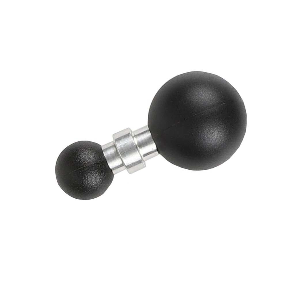 MOOKEENONE Rubber + Metal Ball Head Mount, 25mm Aluminum Ball Adapter Compatible with GPS Devices