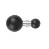 MOOKEENONE Rubber + Metal Ball Head Mount, 25mm Aluminum Ball Adapter Compatible with GPS Devices view 2