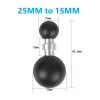 MOOKEENONE Rubber + Metal Ball Head Mount, 25mm Aluminum Ball Adapter Compatible with GPS Devices view 4