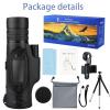 Zoom Monocular Telescope High Power 10-30x42 Zoom Monoculars Scope Compact Adult Children's Bird Watching Camping Hiking Tripod with Wristband view 2