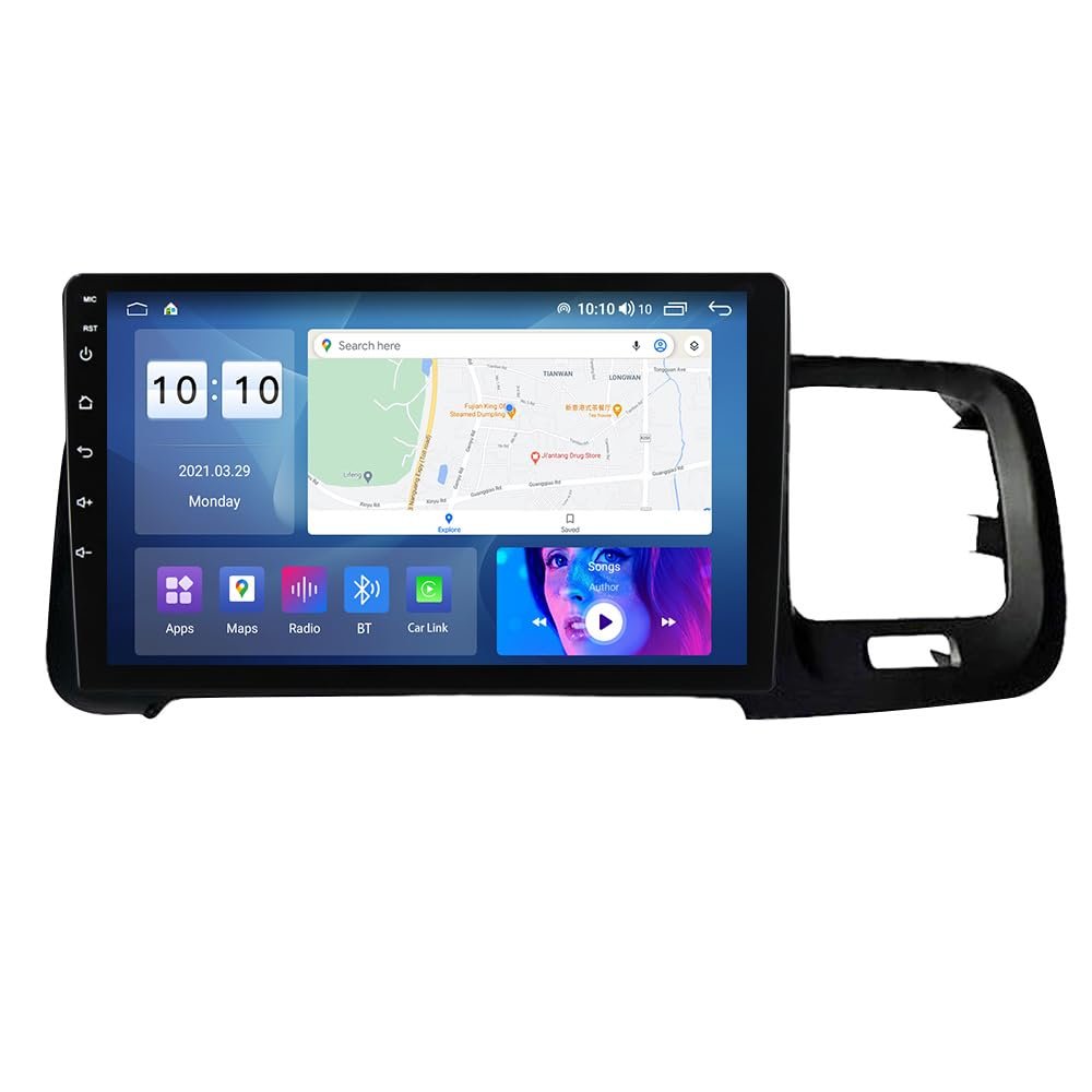 Car Radio Stereo for Volvo S60 V60 2011-2020, Android 12 Head Unit Touch Screen Built in Apple Carplay Andriod Auto DSP IPS Bluetooth GPS Navigation (4+32GB (2011-2013))