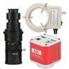 4K 8MP HDMI USB Industrial Microscope Measuring Camera U Disk Storage Video Recorder & 200X C-Mount Lens With 56-LED Adjustable Ring Light view 1