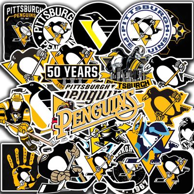 27 PCS Pittsburgh American Penguins Hockey Stickers for Water Bottle, Laptop, Bicycle, Computer, Motorcycle, Travel Case, Car Decal Decoration Sticker