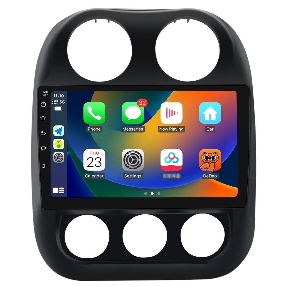 EagleNav 10.1 Inch Car Radio for Jeep Patriot Compass 2010-2016 Android 13 Car Stereo 2GB+32GB CarPlay Android Auto GPS BT WiFi USB GPS FM AM