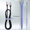 20 Pcs Silicone Cable Ties Cord Organizer Management Wrap Straps For Bundling Desk Cable Cords & Wires Cord Keeper For Cables Management Holder view 2