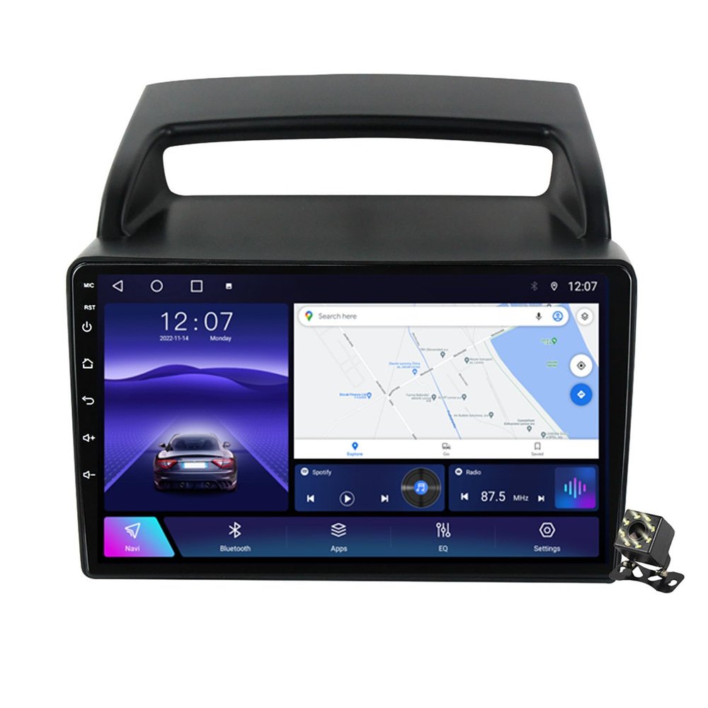 Android 12 for Kia Carnival VQ 2006-2014 Car Radio Multimedia Player 9'' Car Stereo Support Navigation GPS Bluetooth Carplay/Android Auto WiFi 4G SWC FM/RDS+Backup Camera,Ts10/4+64g