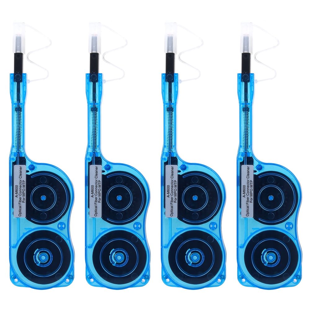 Duogalia 4 Pack Fiber Optic Cleaner Tools Cleaning Pen for MPO/MTP Connector - Optical Connector Cleaner Over 600 Cleans Fiber Endface Cleans & Optical Connector Cleans(Blue)
