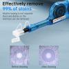 Duogalia 4 Pack Fiber Optic Cleaner Tools Cleaning Pen for MPO/MTP Connector - Optical Connector Cleaner Over 600 Cleans Fiber Endface Cleans & Optical Connector Cleans(Blue) view 4