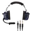 Cyrank General Aviation Headset for Pilots, Aviation Headset Dual Plug Pilot Headphone Adjustable Headband 3.5mm Noise Reduction Headset for Pilots view 1