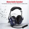 Cyrank General Aviation Headset for Pilots, Aviation Headset Dual Plug Pilot Headphone Adjustable Headband 3.5mm Noise Reduction Headset for Pilots view 3