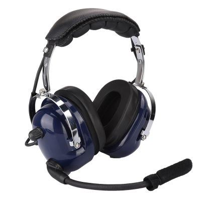 JEOZBM General Aviation Headset for Pilots, Double Plug Noise Reduction Airplane Headset, Double Channels Pilot Headphone with Adaptable Headband