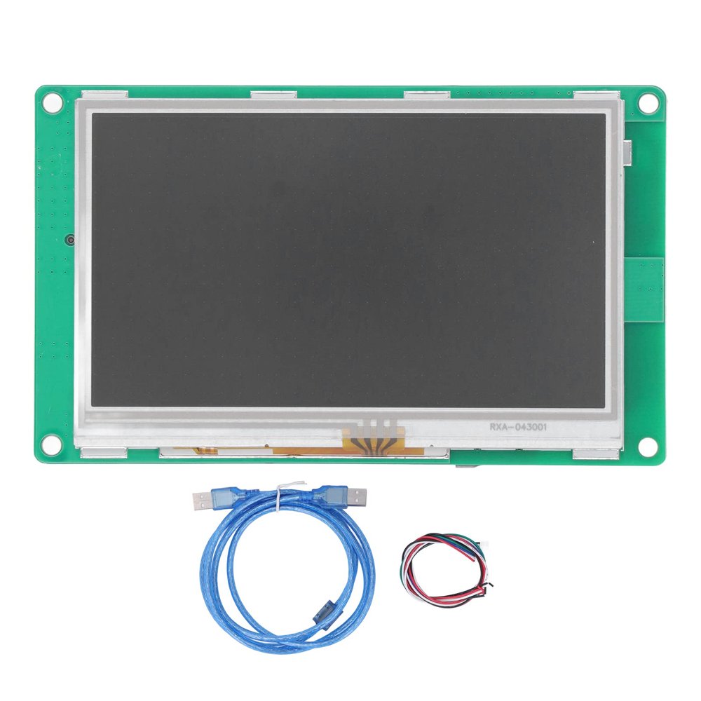 Display Module, Module 4.3in TFT LCD RS232 RS485 Serial Port Display Board for Control 2W, Single Board Computers